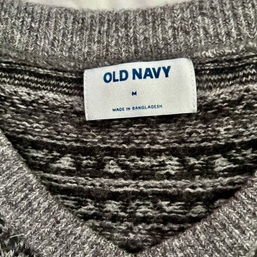 Old Navy Gray Men's Sweater Vest